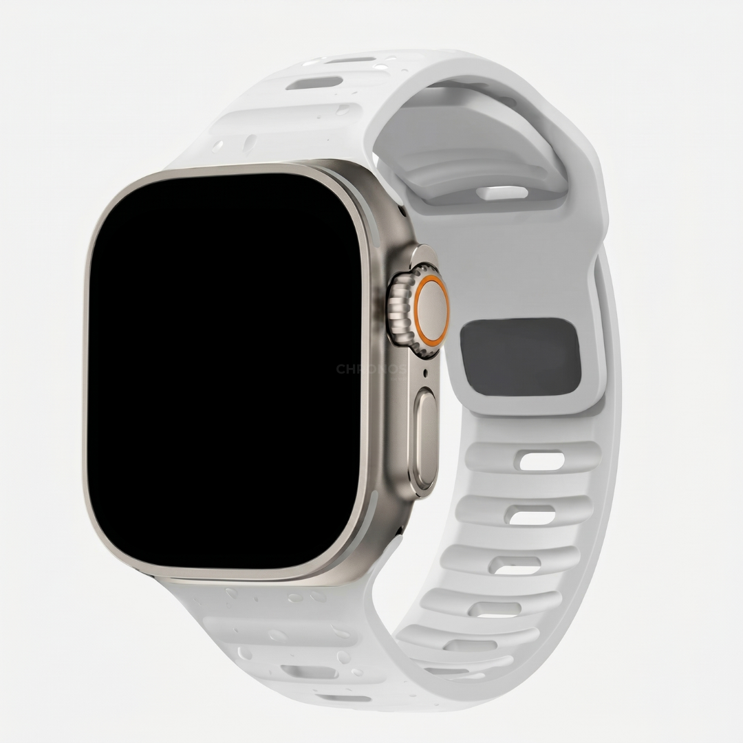 Apple Watch Band - Ocean Sport Silicone - White - Watch Band