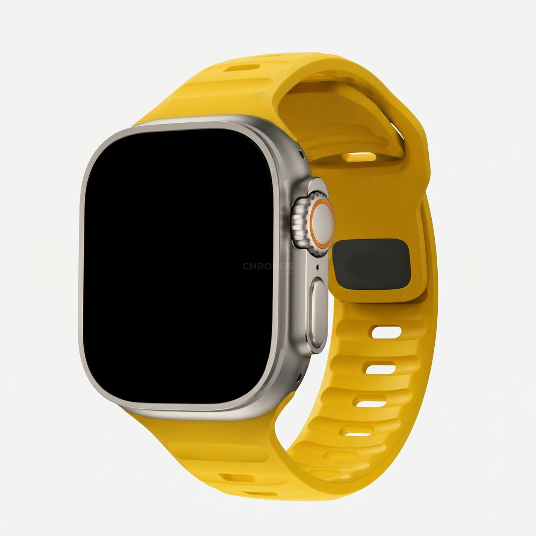 Apple Watch Band - Ocean Sport Silicone - Yellow - Watch Band