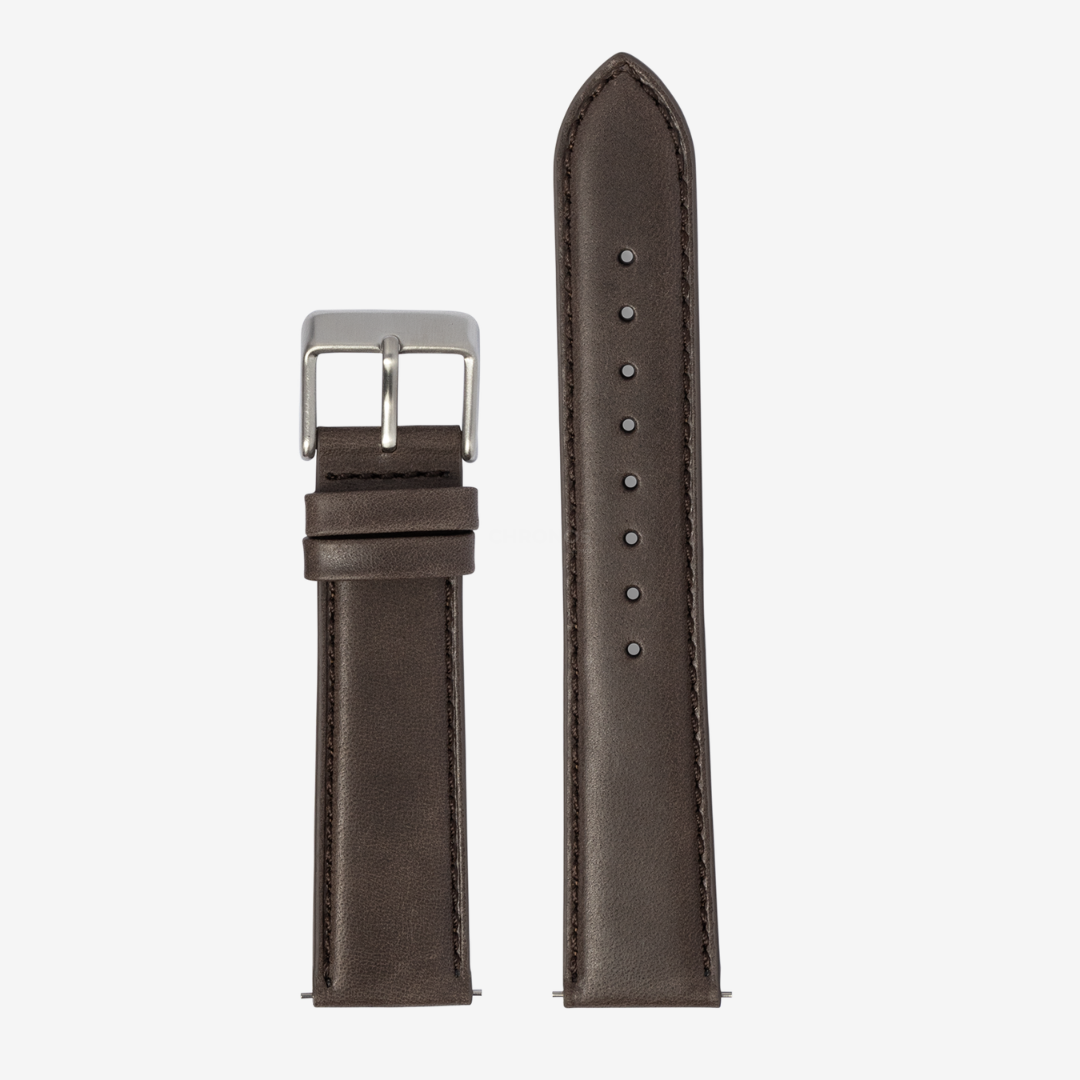Apple Watch Band - Padded Leather - Dark Brown - Watch Band