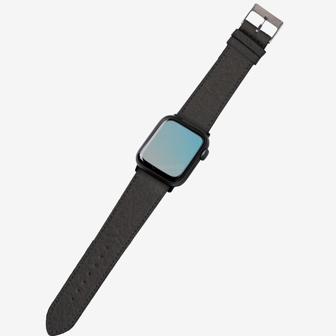Apple Watch Band - Pineapple Vegan Leather - Black - Watch Band
