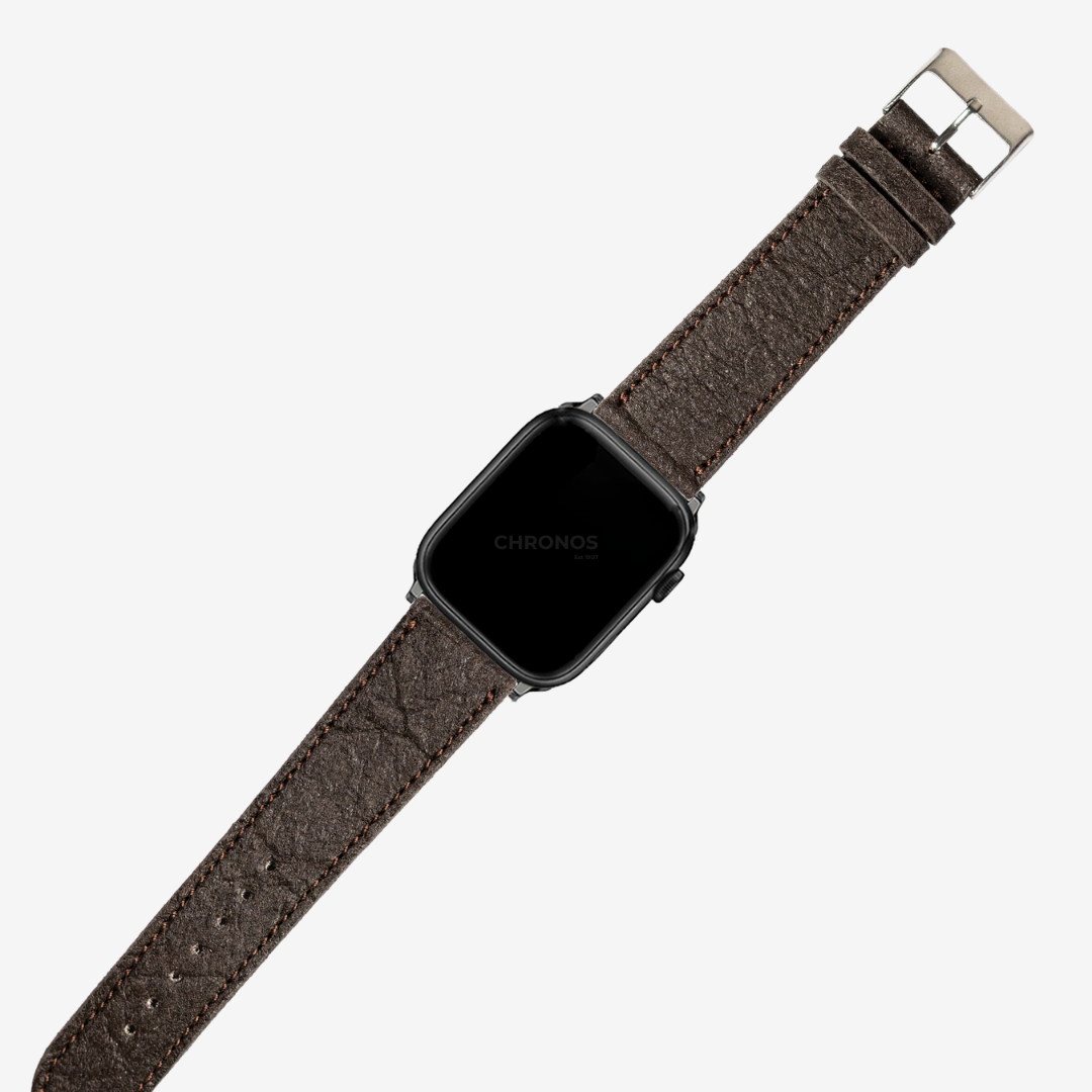 Apple Watch Band - Pineapple Vegan Leather - Dark Brown - Watch Band