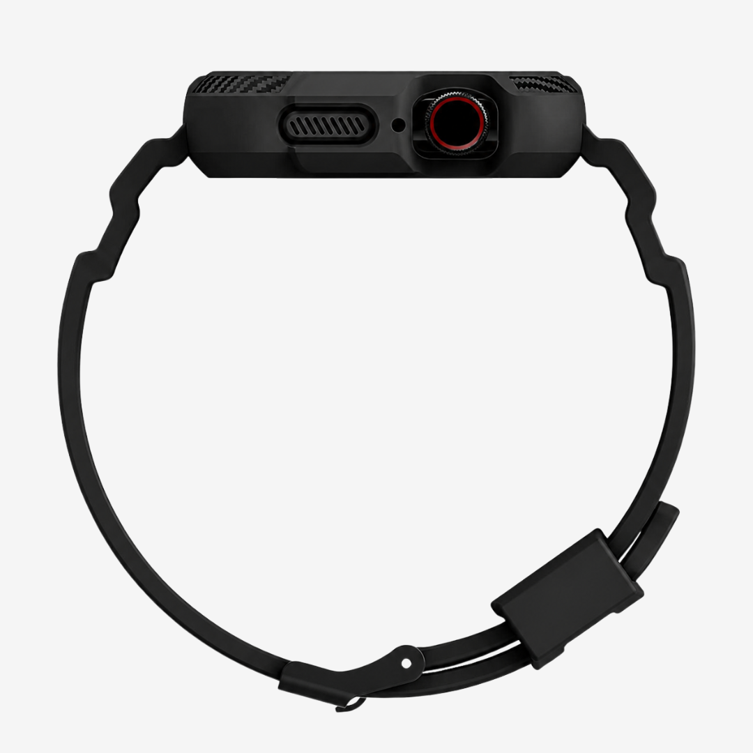 Apple Watch Band - Rugged Silicone Band + Case - Watch Case