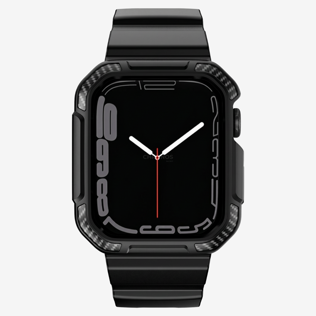 Apple Watch Band - Rugged Silicone Band + Case - Watch Case
