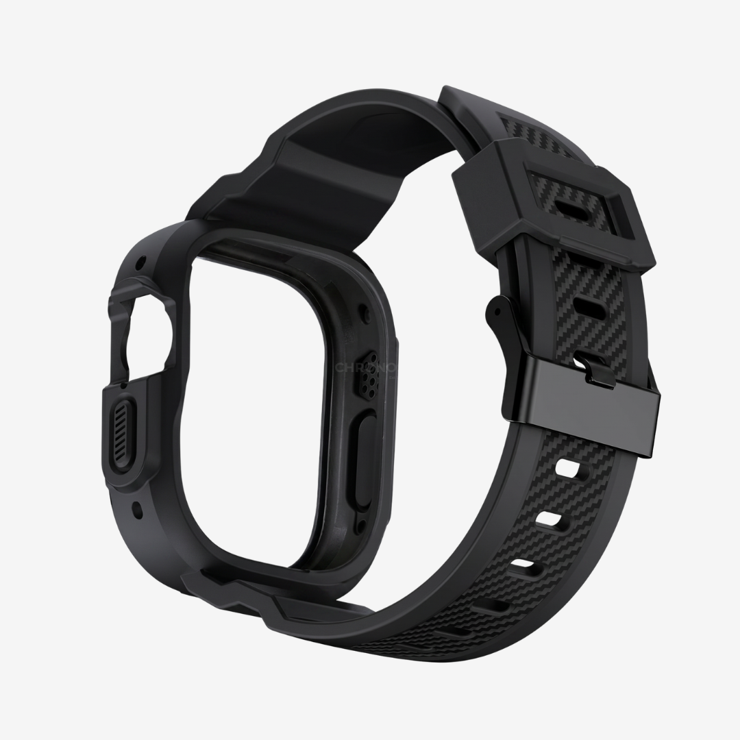 Apple Watch Band - Rugged Silicone Band + Case - Watch Case