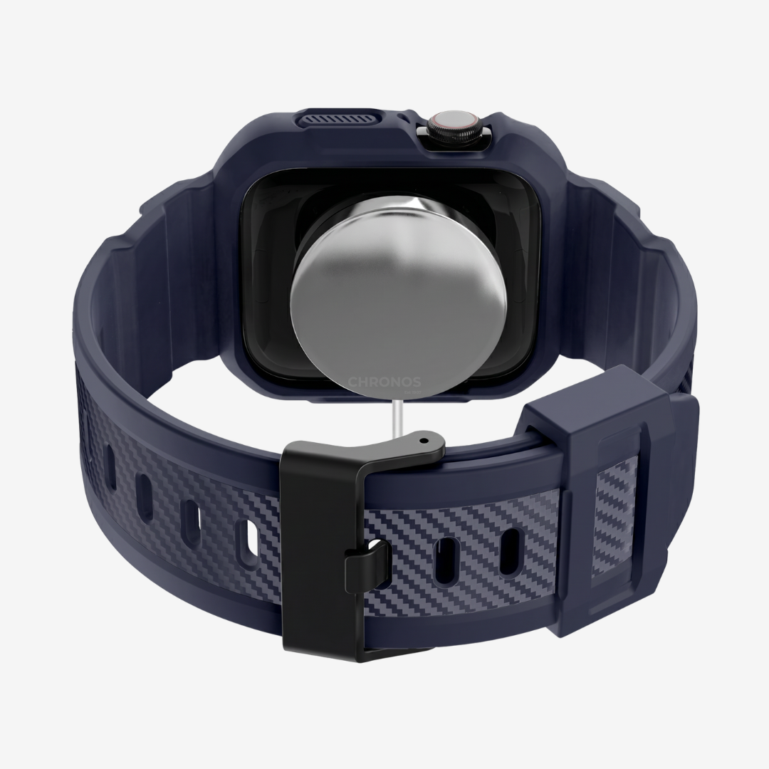 Apple Watch Band - Rugged Silicone Band + Case - Watch Case