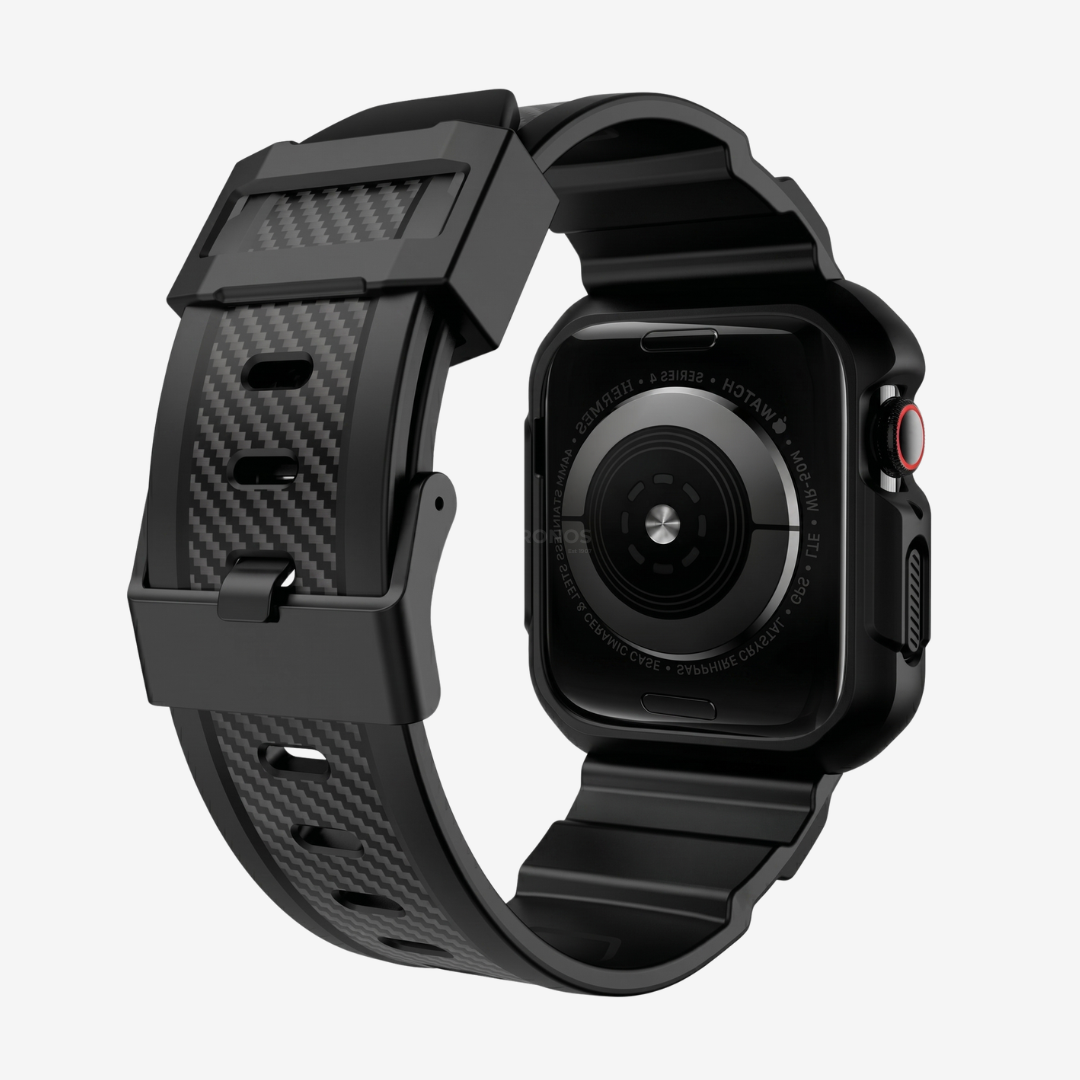 Apple Watch Band - Rugged Silicone Band + Case - Watch Case