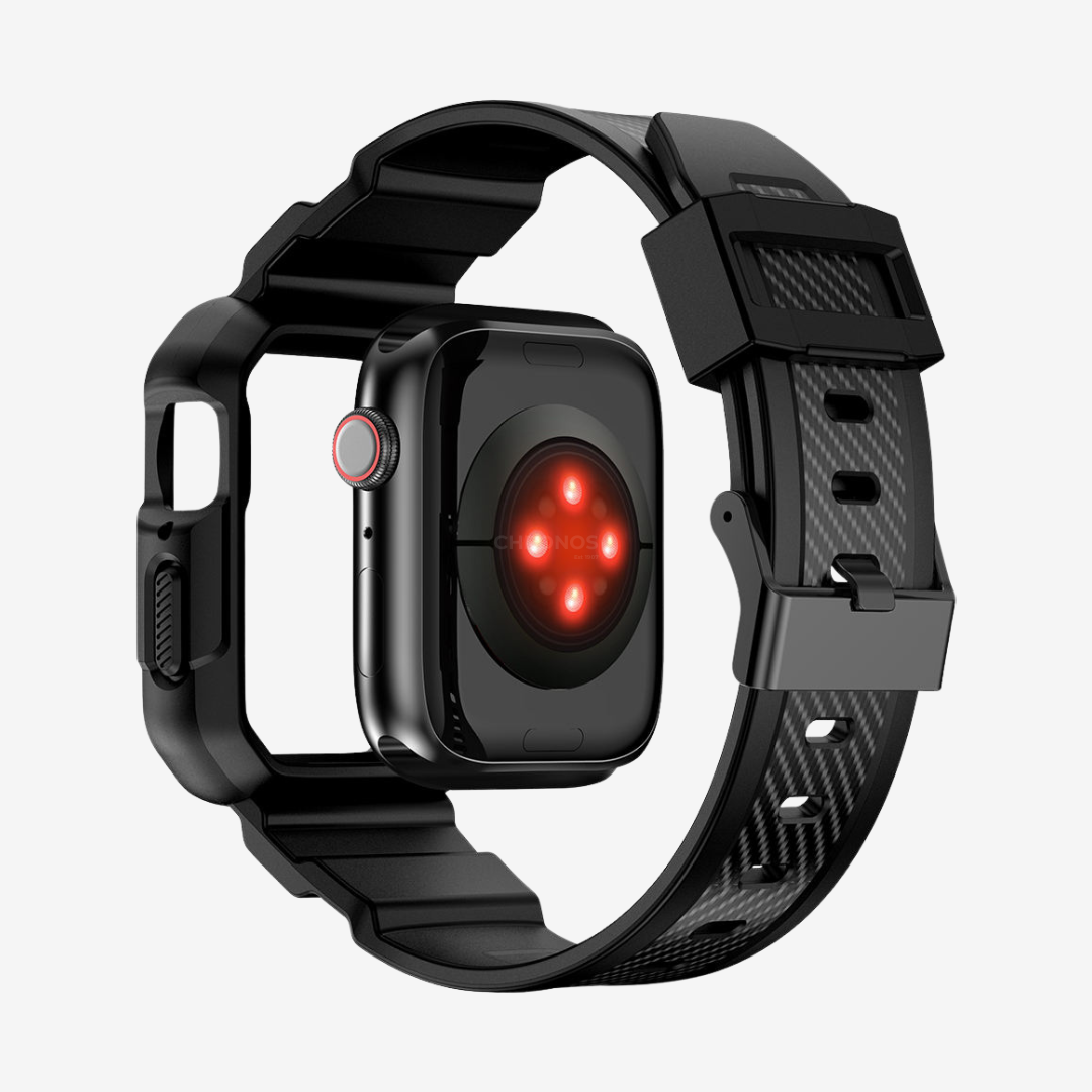 Apple Watch Band - Rugged Silicone Band + Case - Watch Case