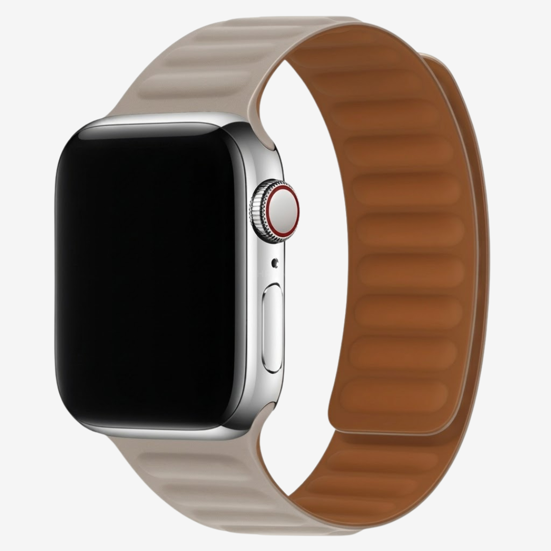 Apple Watch Band - Silicone Link Band - Vista Khaki / 38MM / 40MM / 41MM / 42MM-S10/S11 - Watch Band