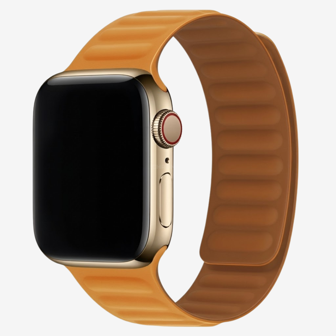 Apple Watch Band - Silicone Link Band - Vista Yellow / 38MM / 40MM / 41MM / 42MM-S10/S11 - Watch Band