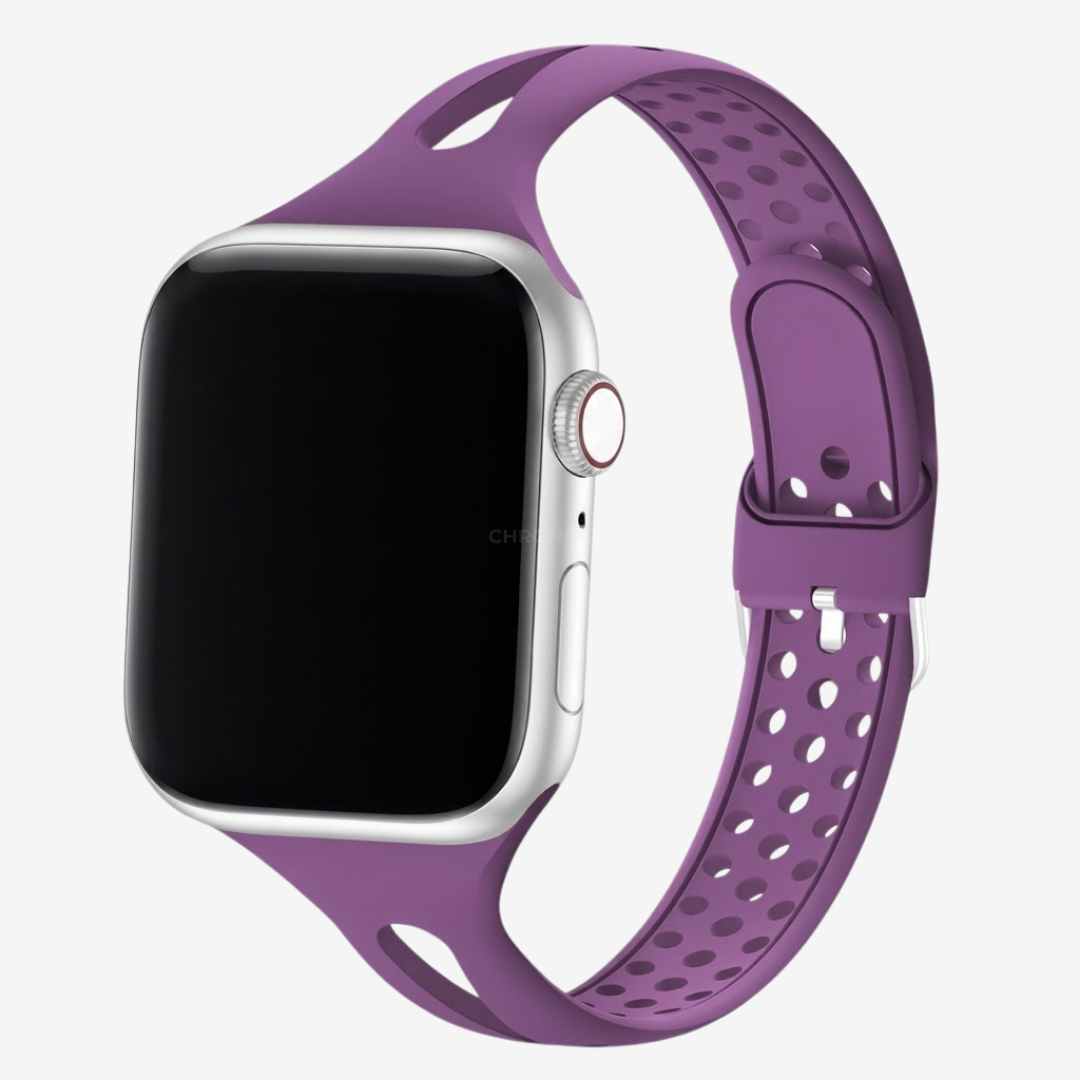 Apple Watch Band - Slim Silicone Band - Deep Purple / 38MM / 40MM / 41MM / 42MM-S10/S11 - Watch Band