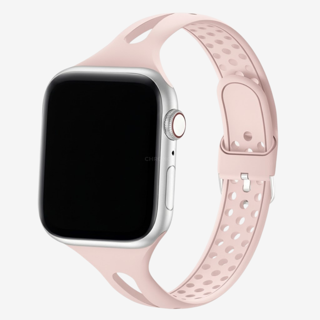 Apple Watch Band - Slim Silicone Band - Sand Pink / 38MM / 40MM / 41MM / 42MM-S10/S11 - Watch Band