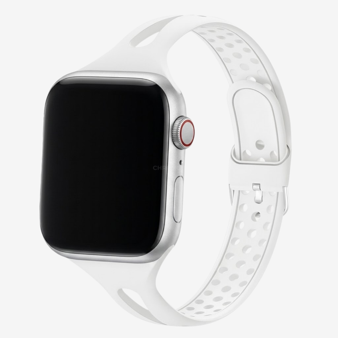 Apple Watch Band - Slim Silicone Band - White / 38MM / 40MM / 41MM / 42MM-S10/S11 - Watch Band