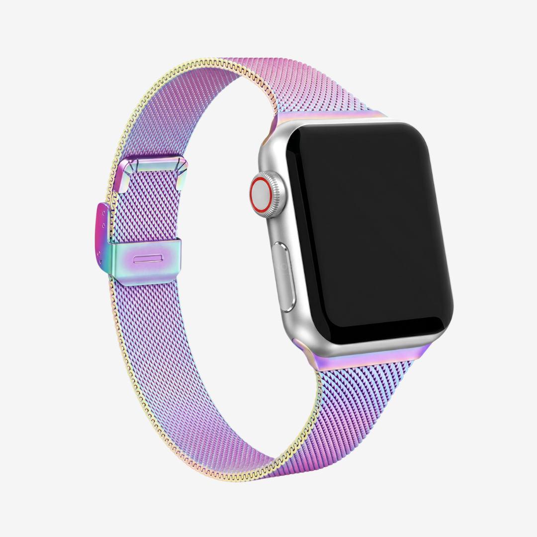 Apple Watch Band - Slim Stainless Steel Band - Rainbow / 38mm - Watch Band