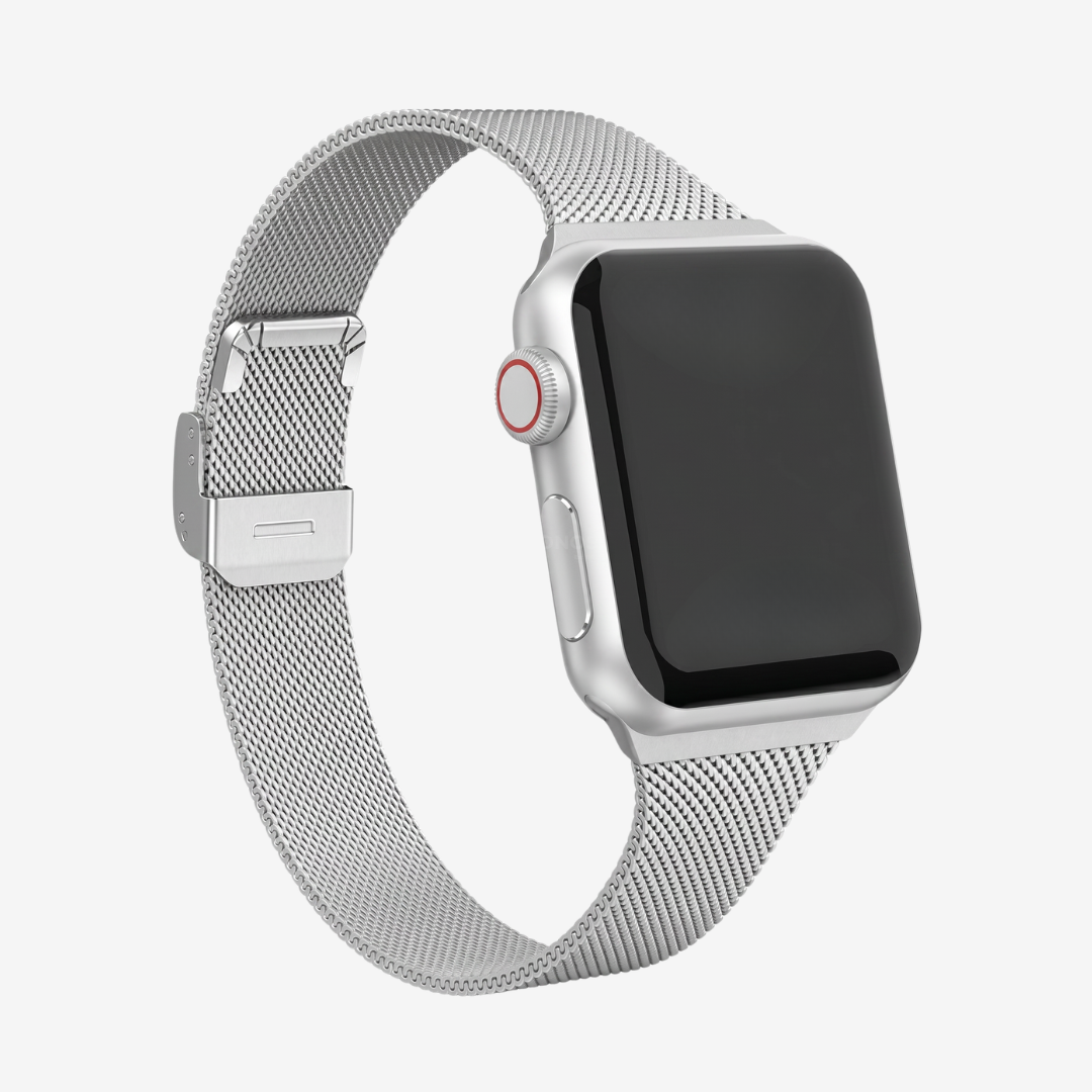 Apple Watch Band - Slim Stainless Steel Band - Silver / 38mm - Watch Band
