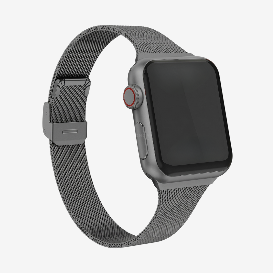 Apple Watch Band - Slim Stainless Steel Band - Space Gray / 38mm - Watch Band