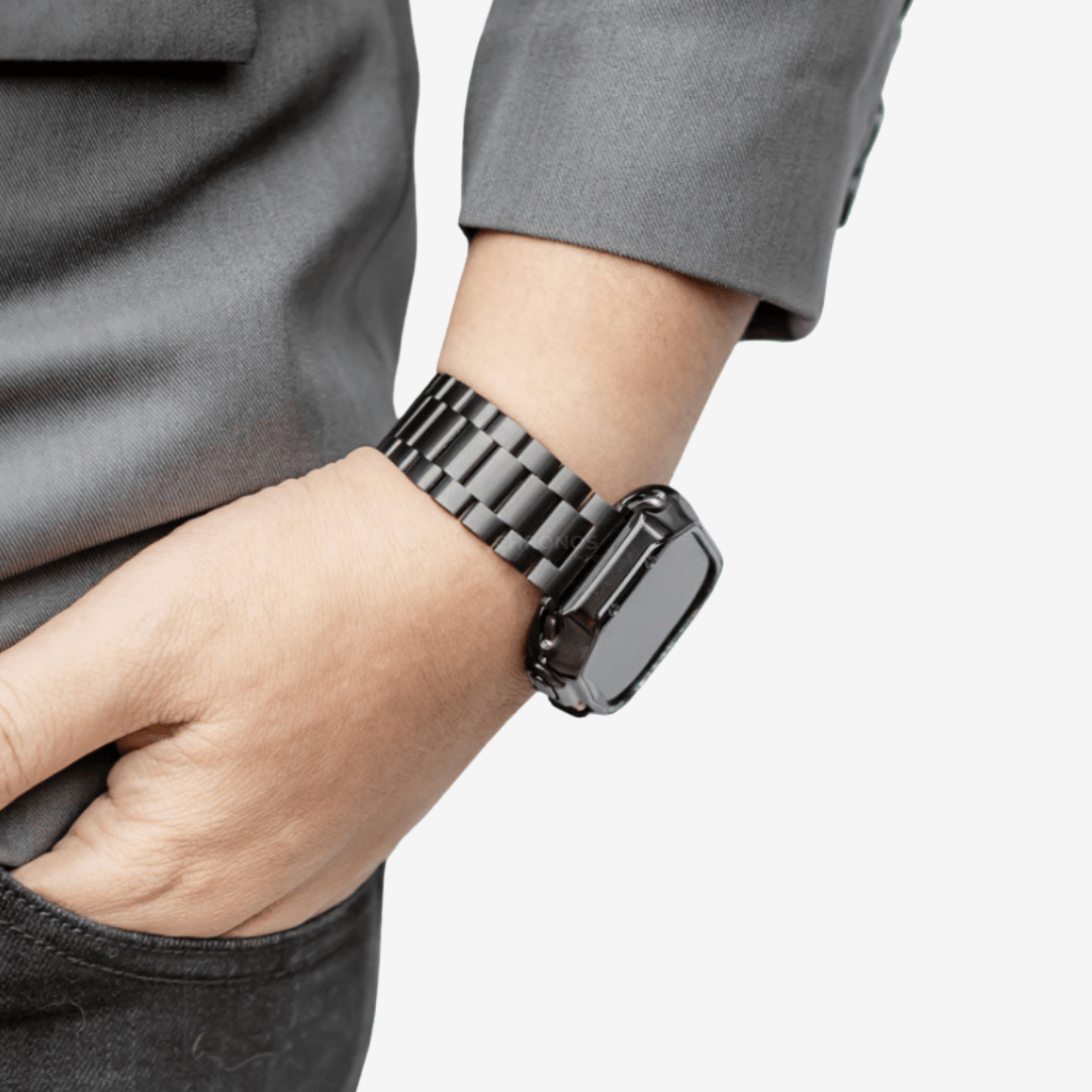 Apple Watch Band - Stainless Steel Band + Case - Watch Case