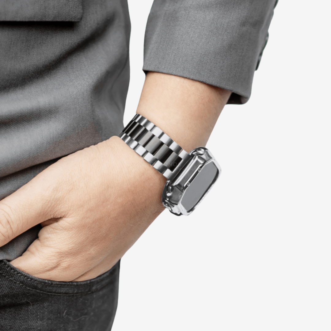 Apple Watch Band - Stainless Steel Band + Case - Watch Case