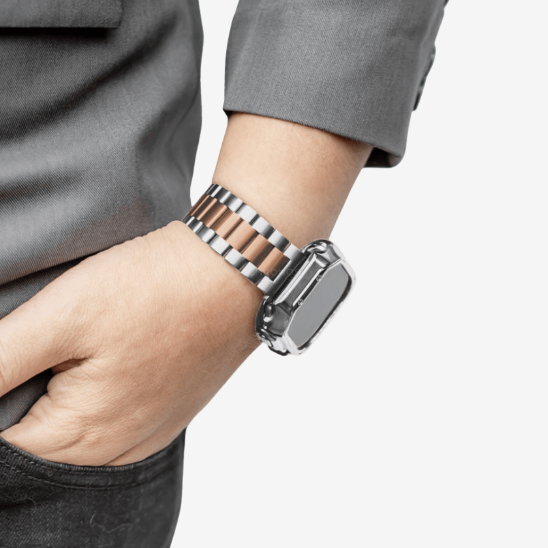 Apple Watch Band - Stainless Steel Band + Case - Watch Case