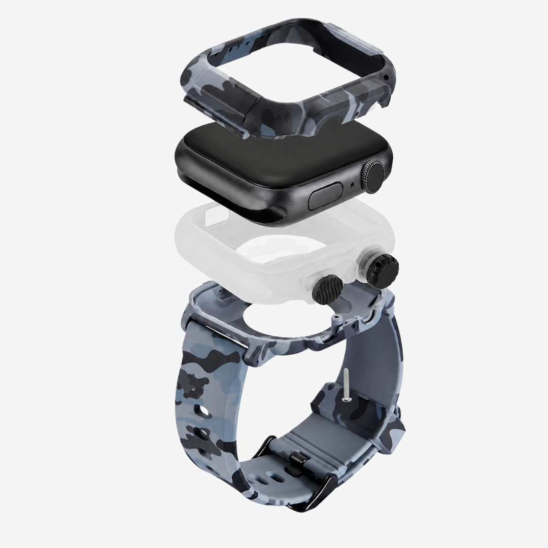 Apple Watch Band - Tactical Silicone Band + Case - Watch Case