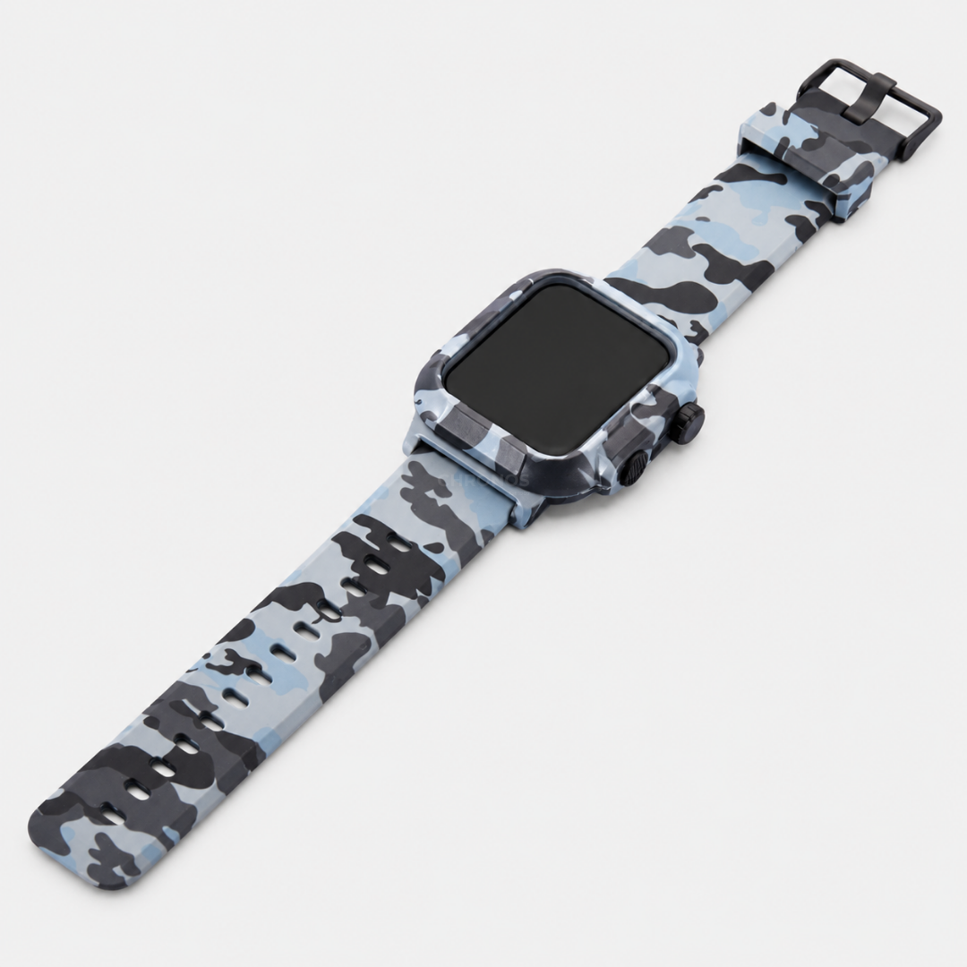 Apple Watch Band - Tactical Silicone Band + Case - Watch Case