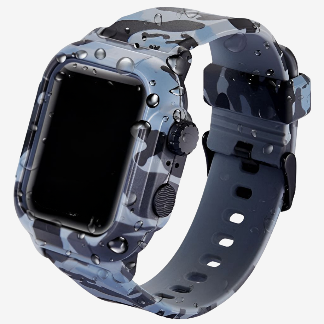 Apple Watch Band - Tactical Silicone Band + Case - Watch Case