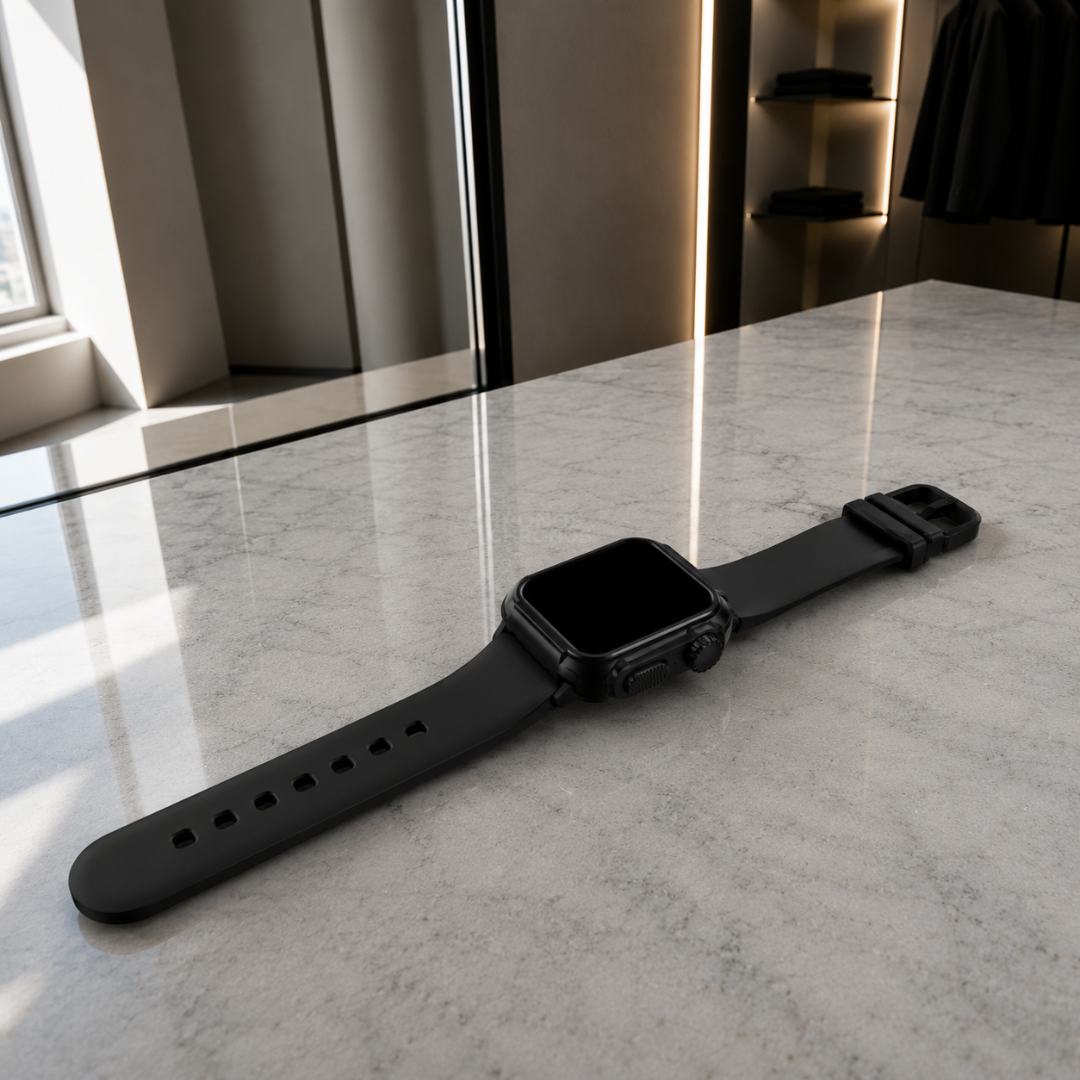 Apple Watch Band - Tactical Silicone Band + Case - Watch Case
