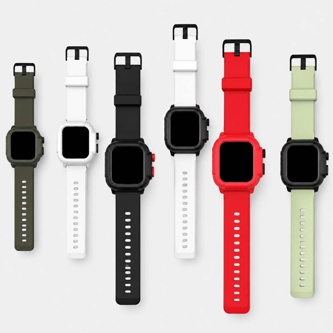 Apple Watch Band - Tactical Silicone Band + Case - Watch Case
