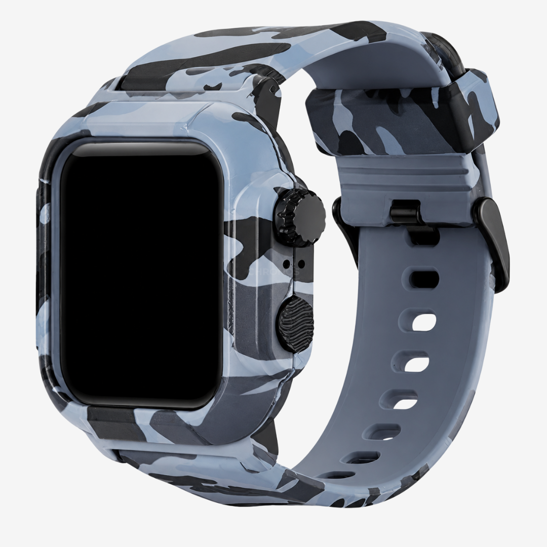 Apple Watch Band - Tactical Silicone Band + Case - Watch Case