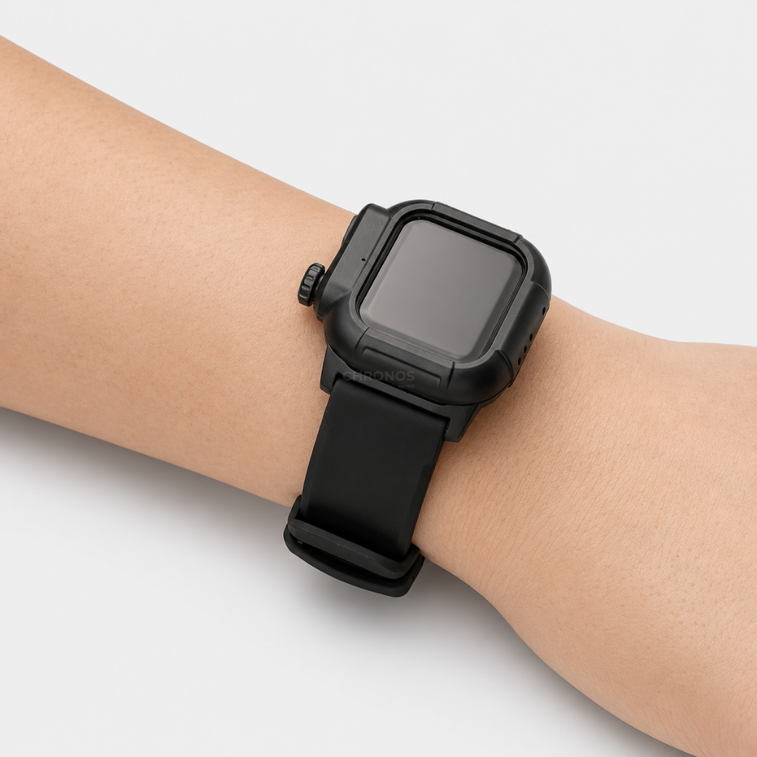 Apple Watch Band - Tactical Silicone Band + Case - Watch Case