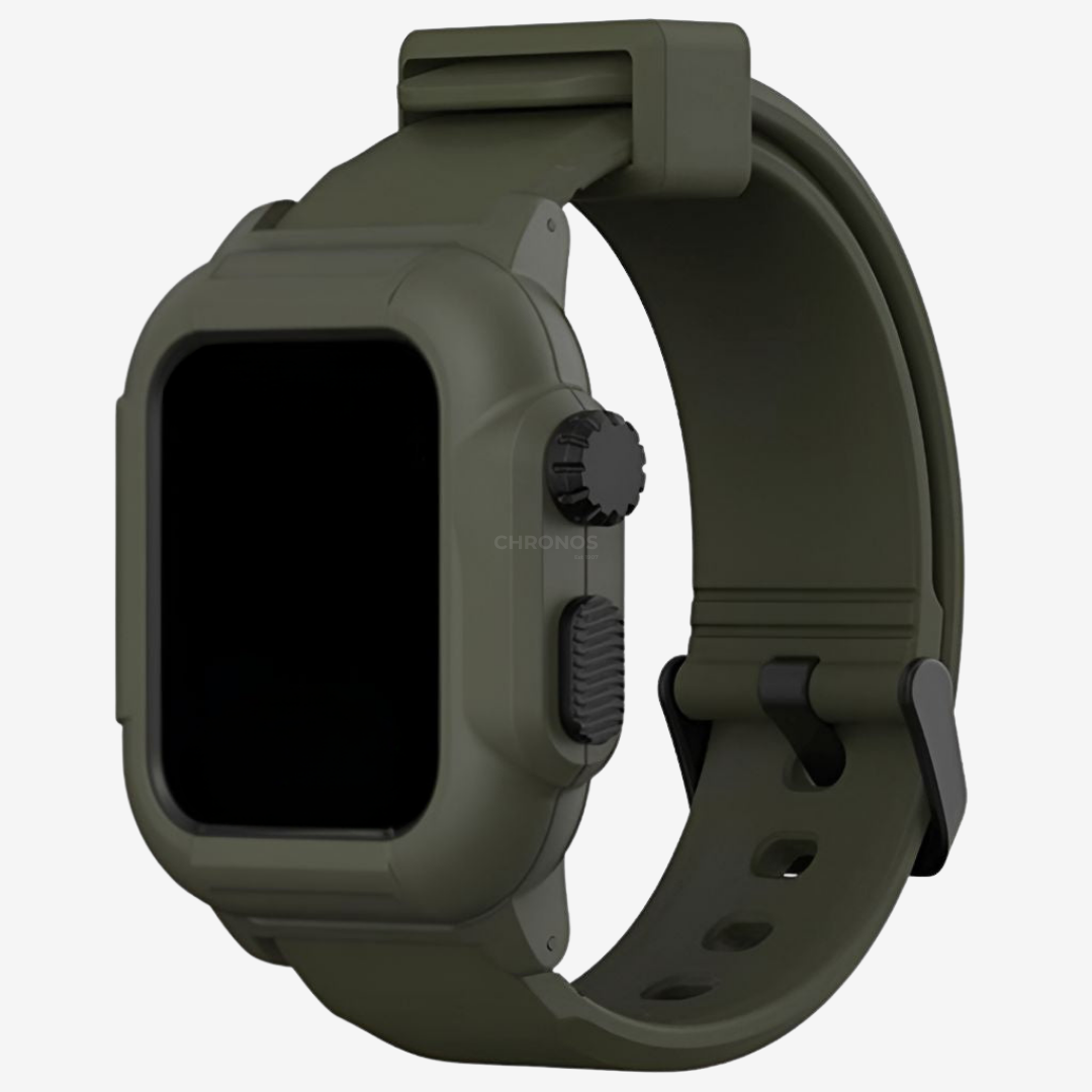 Apple Watch Band - Tactical Silicone Band + Case - Watch Case