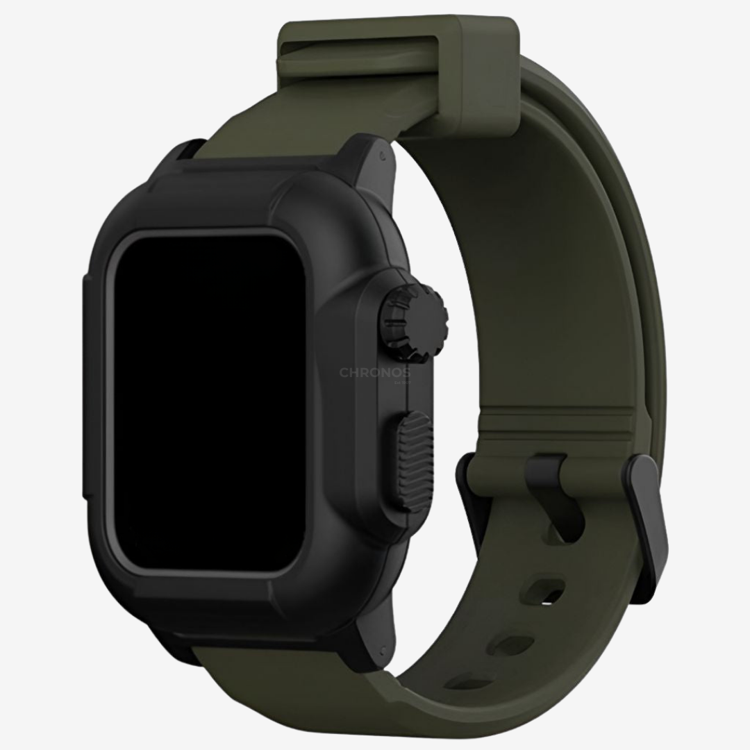 Apple Watch Band - Tactical Silicone Band + Case - Watch Case