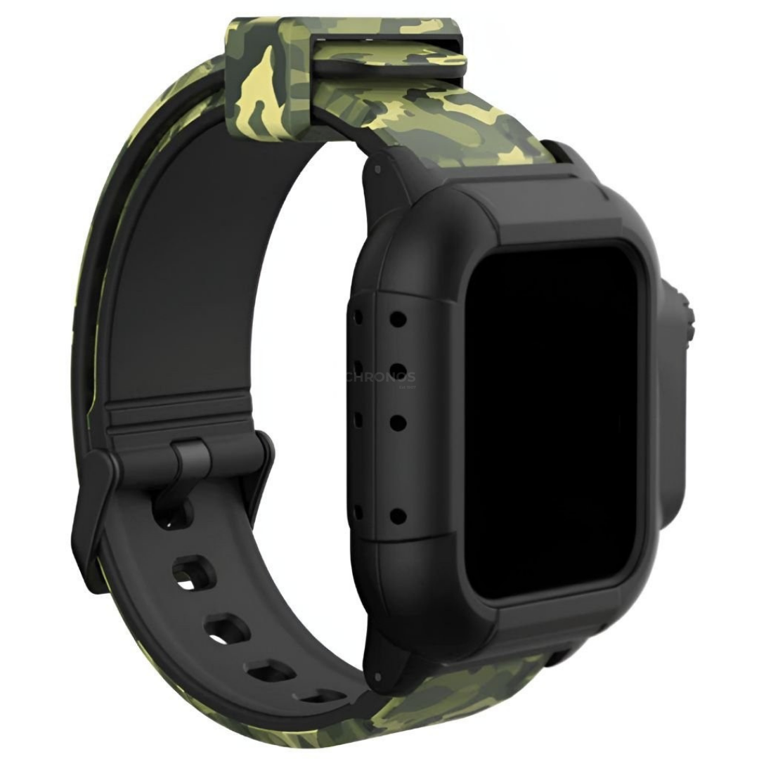 Apple Watch Band - Tactical Silicone Band + Case - Watch Case