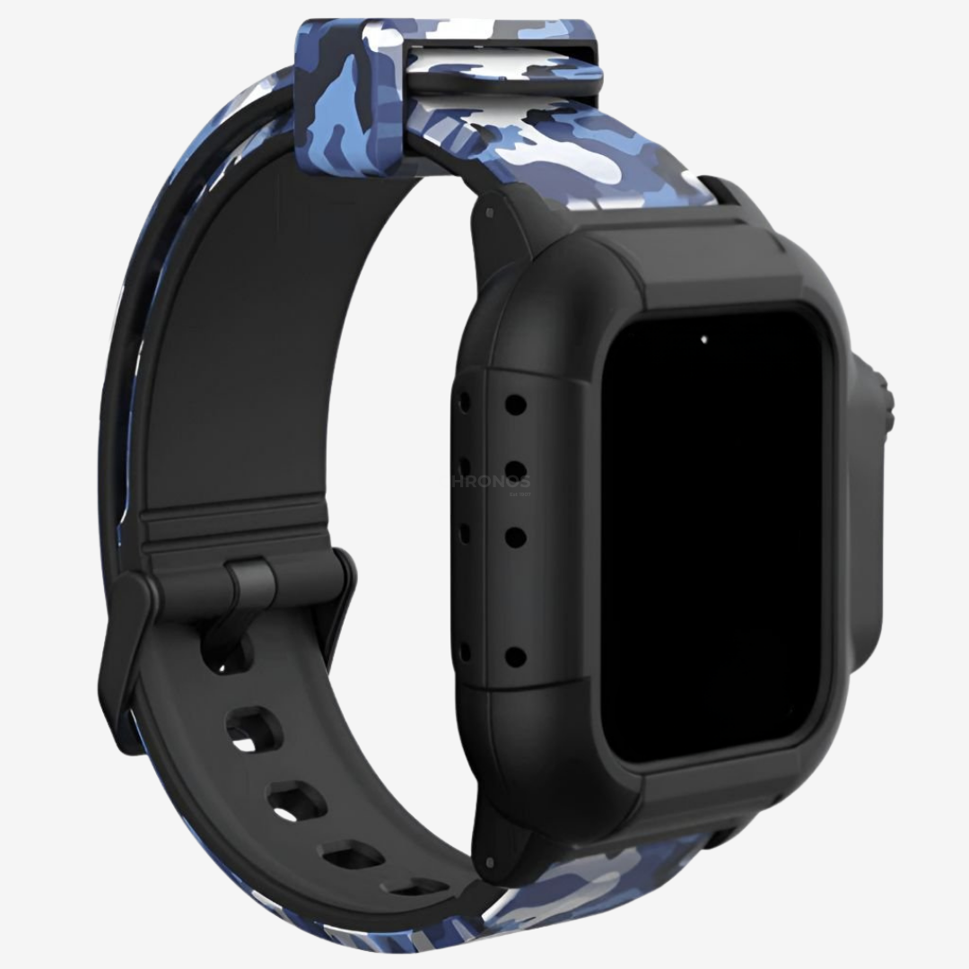 Apple Watch Band - Tactical Silicone Band + Case - Watch Case