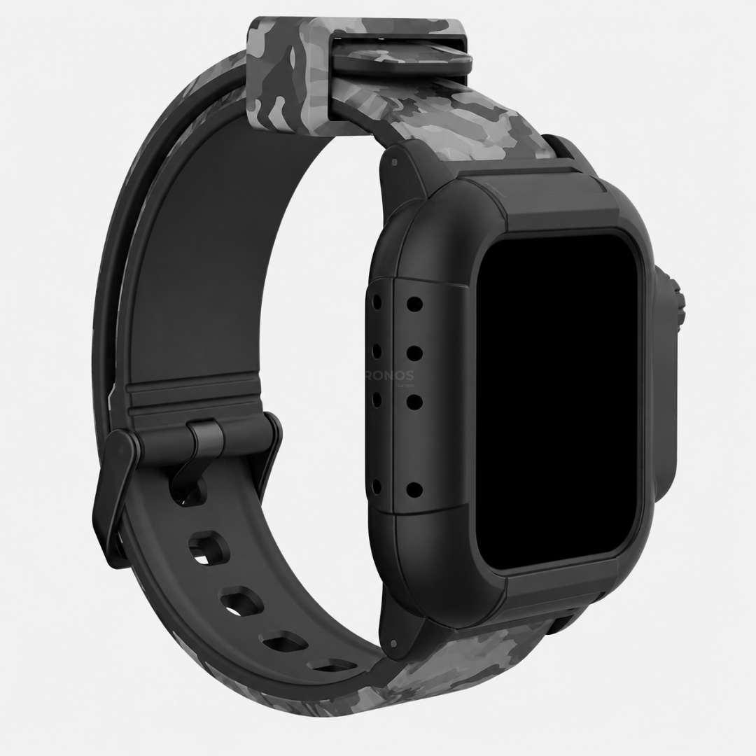 Apple Watch Band - Tactical Silicone Band + Case - Watch Case