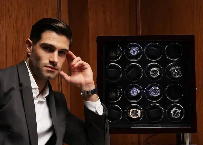 Automatic watch winder with multiple slots.