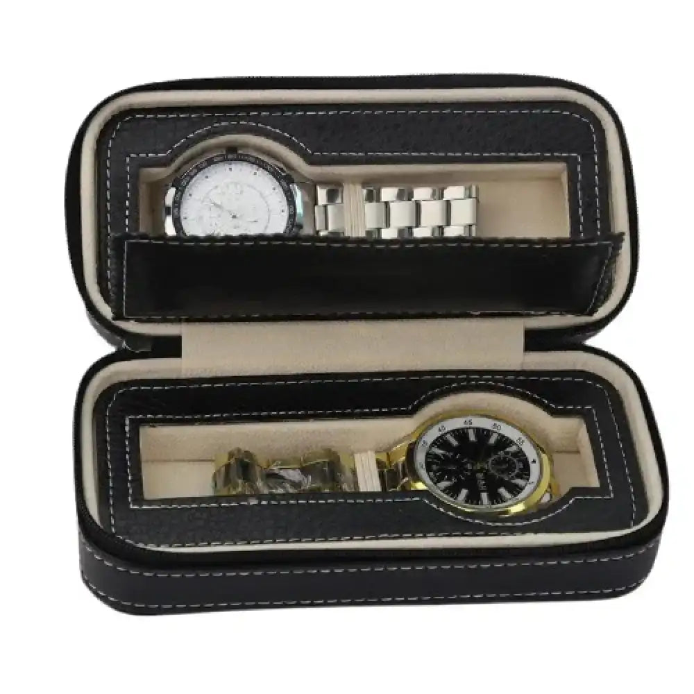 Two-watch travel case.