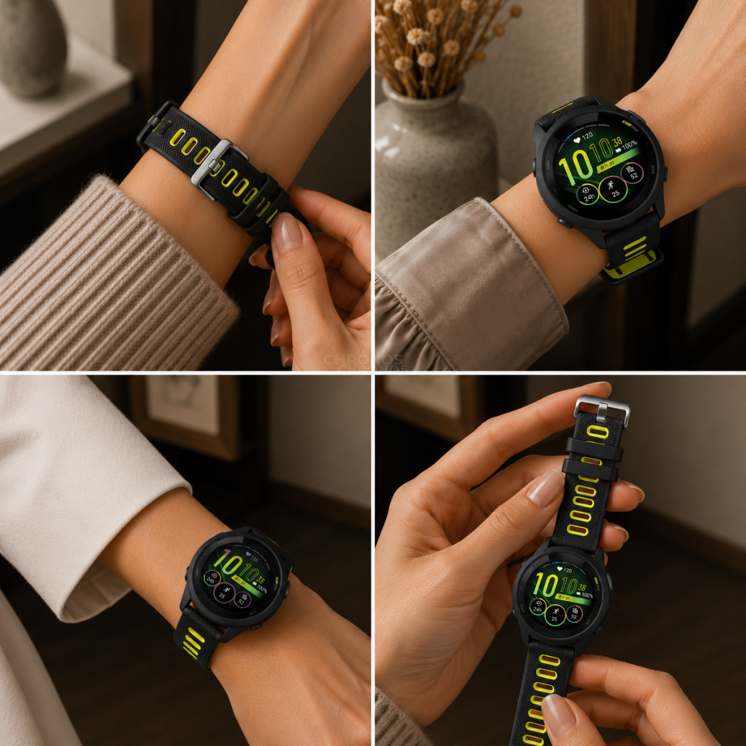 Coros Watch Band - Adjustable Silicone - Watch Band