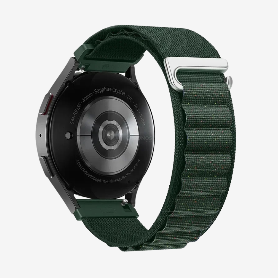 Coros Watch Band - Alpine Loop Nylon - Army Green Shiny - Watch Band