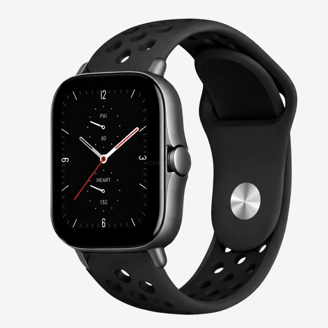 Coros Watch Band - Breathable Silicone - Black - Watch Band