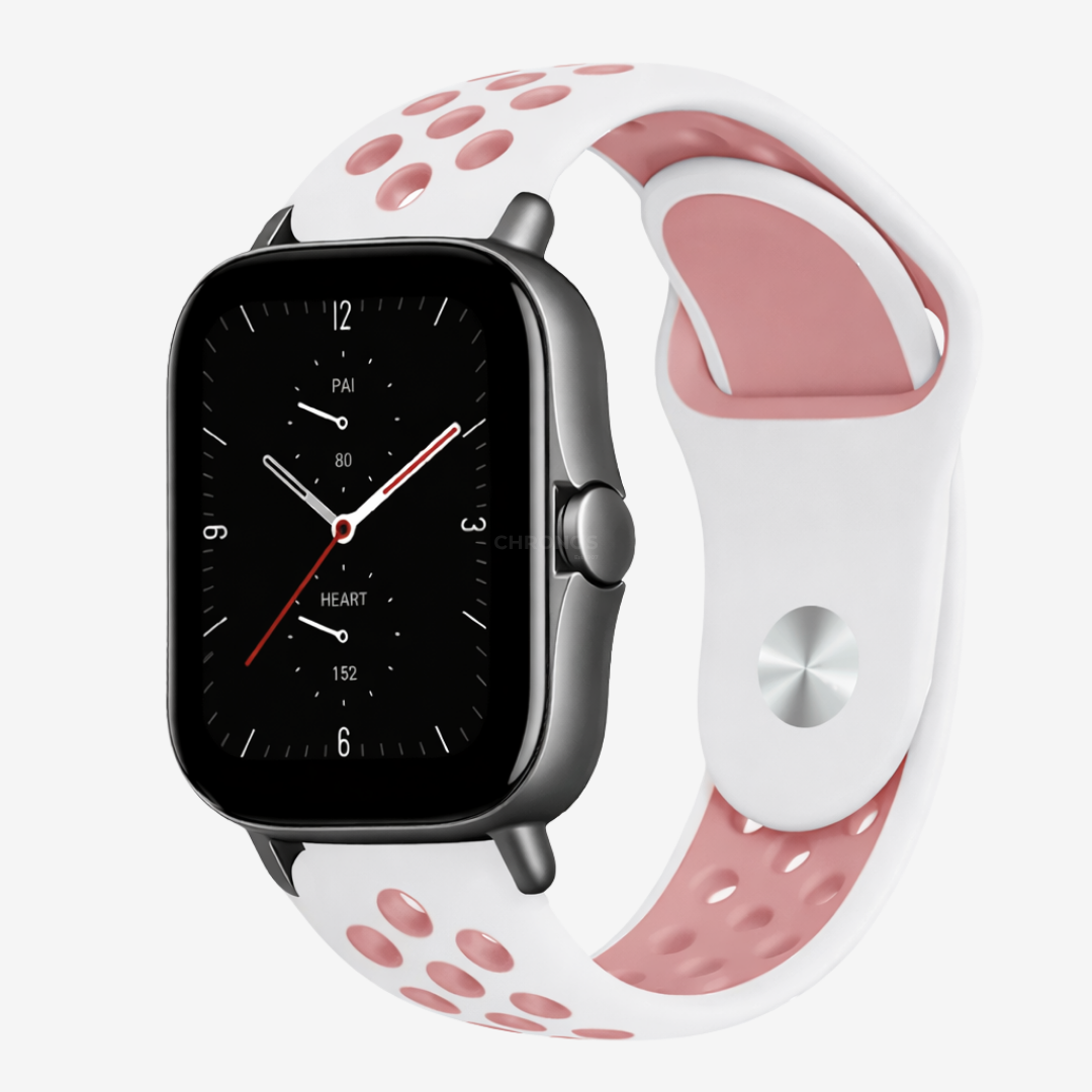 Coros Watch Band - Breathable Silicone - White Blush - Watch Band
