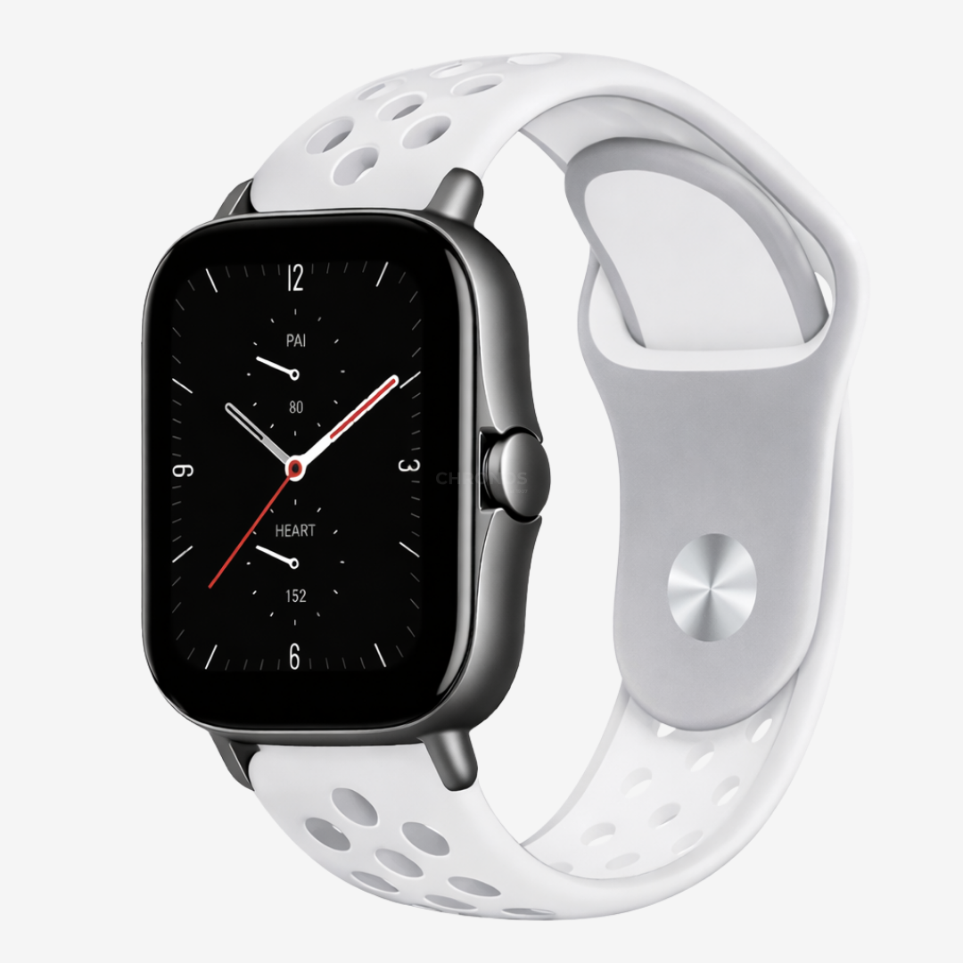 Coros Watch Band - Breathable Silicone - White Grey - Watch Band
