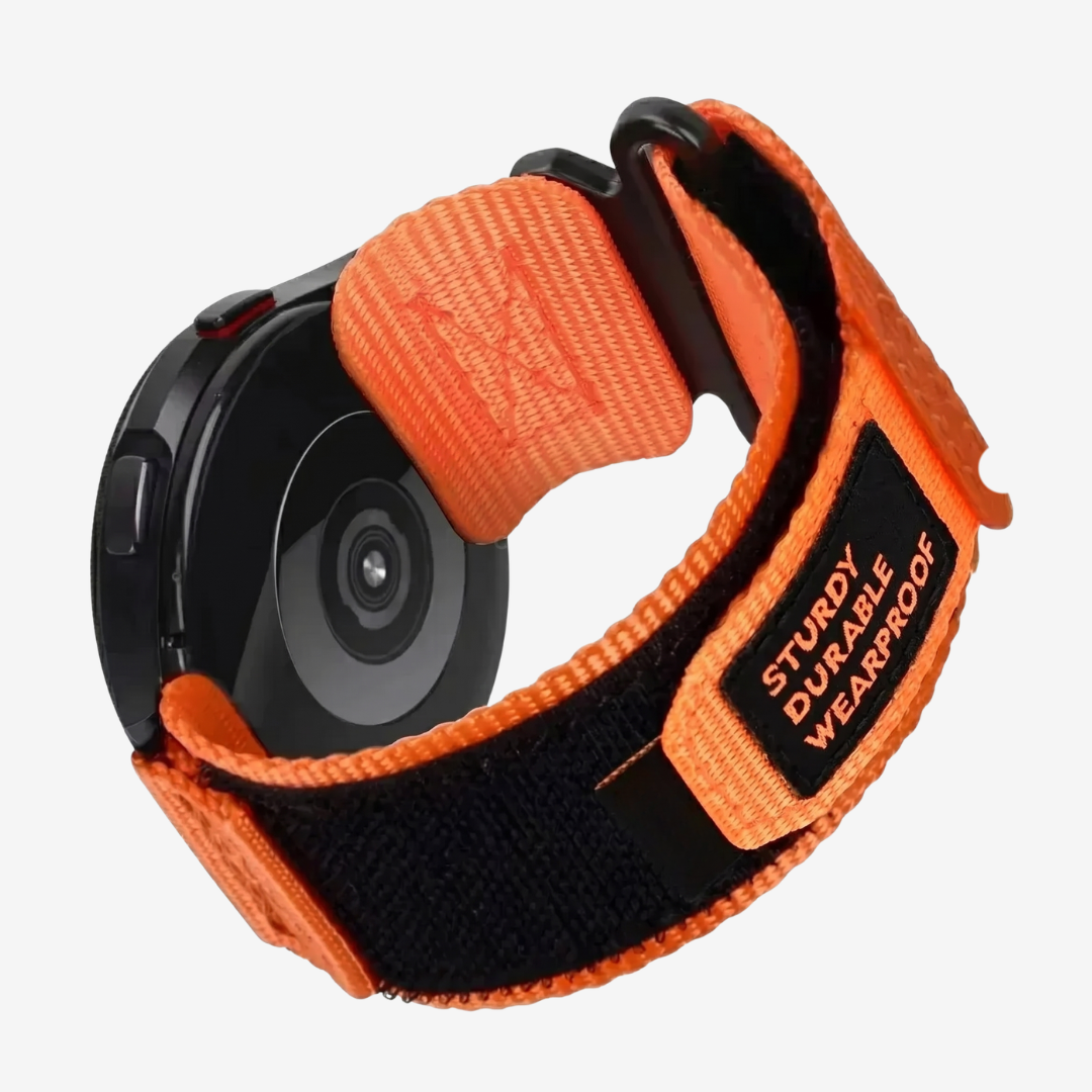 Coros Watch Band - Camouflage Nylon - Orange - Watch Band