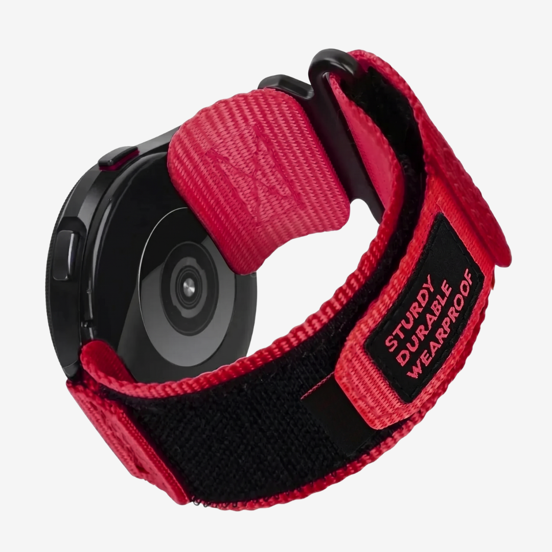 Coros Watch Band - Camouflage Nylon - Red - Watch Band