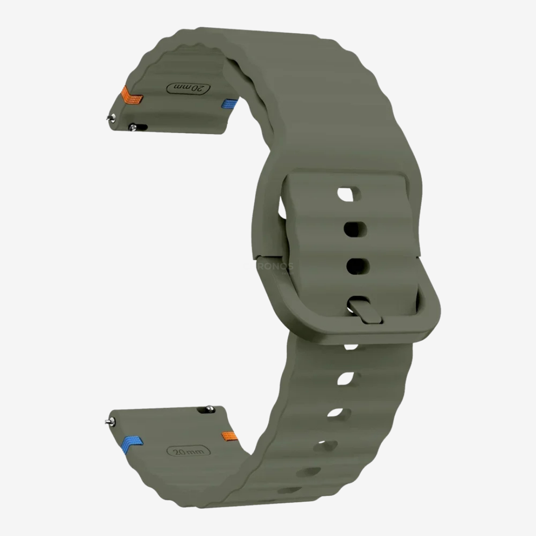Coros Watch Band - Classic Silicone - Army Green - Watch Band