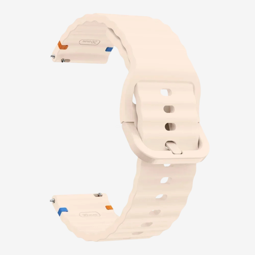 Coros Watch Band - Classic Silicone - Cream - Watch Band