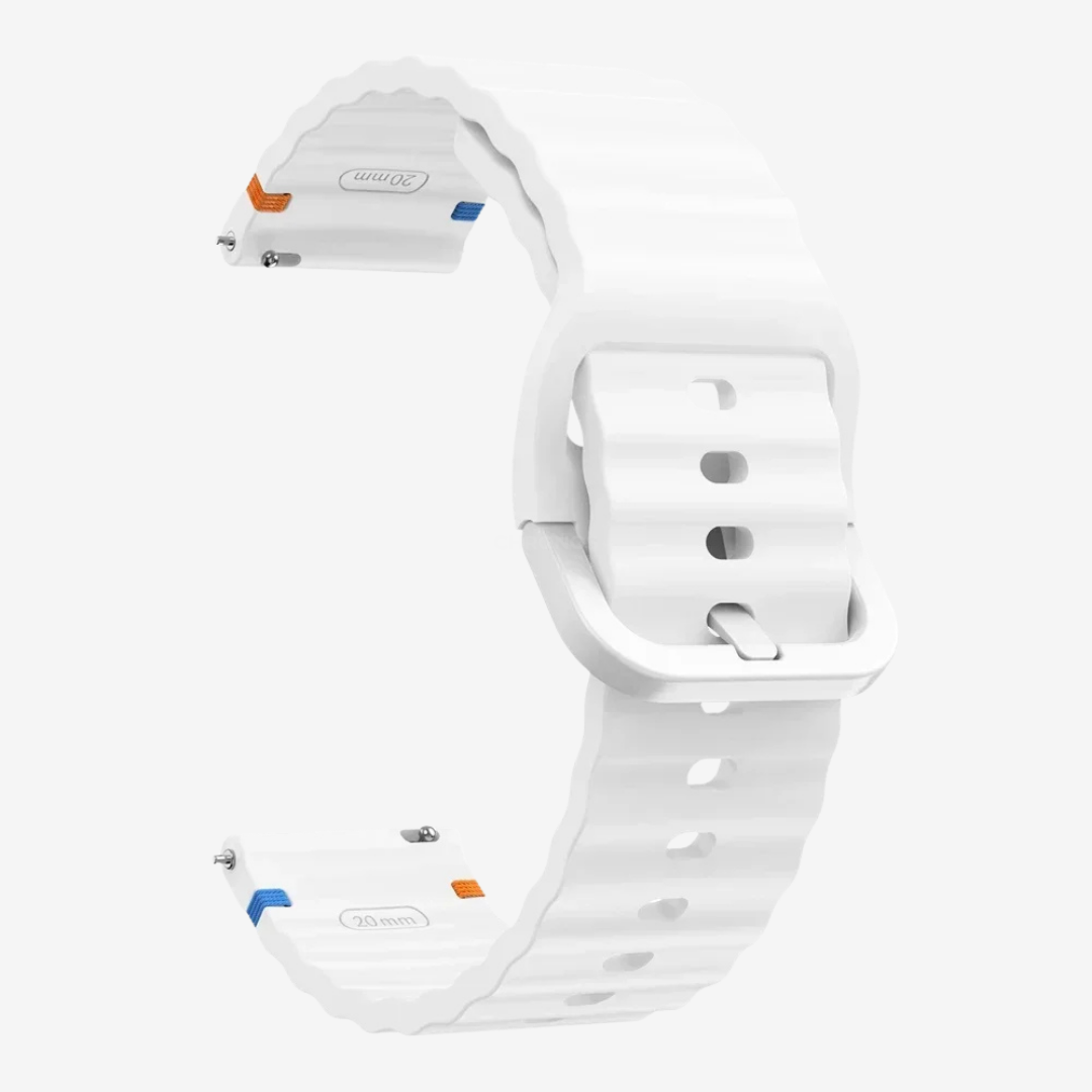 Coros Watch Band - Classic Silicone - White - Watch Band