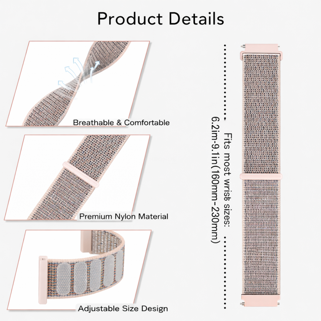 Coros Watch Band - Comfort Nylon Loop - Watch Band