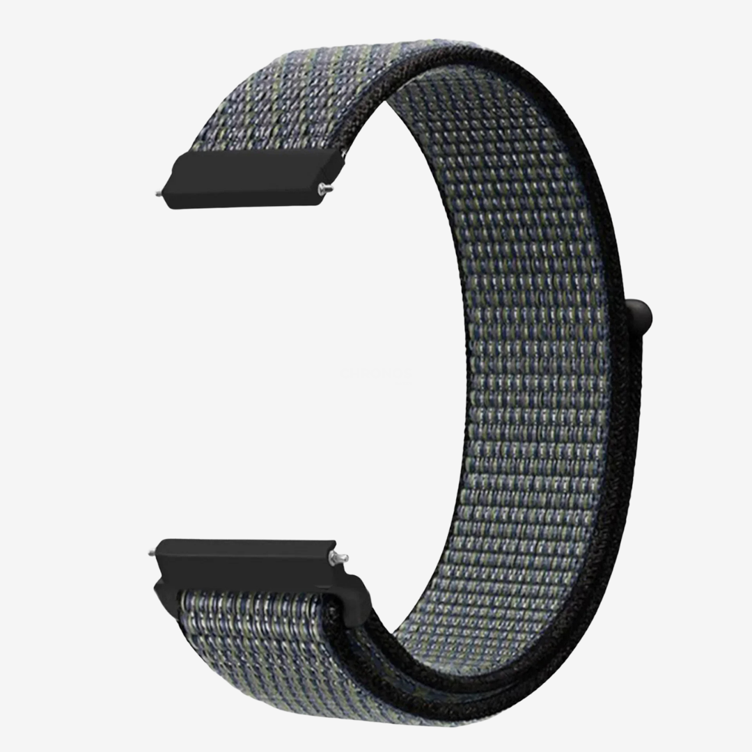 Coros Watch Band - Comfort Nylon Loop - Black 2 - Watch Band