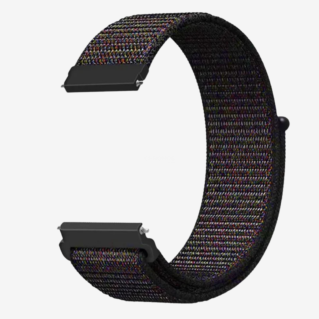 Coros Watch Band - Comfort Nylon Loop - Black Colored - Watch Band