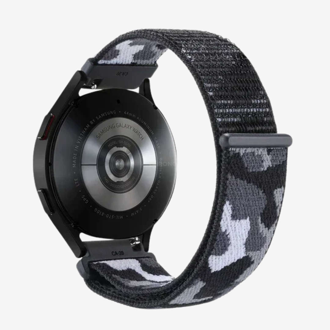 Coros Watch Band - Comfort Nylon Loop - Camouflage Black - Watch Band